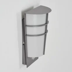 Lamarche Lampe murale d´extérieur, Applique murale LED Gris, 2 lumières, Détecteur de mouvement