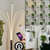 Lampadaire Bakersfield LED Noir, Blanc, 1 lumière