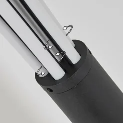 Lampadaire Bakersfield LED Noir, Blanc, 1 lumière