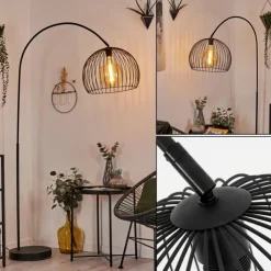 hofstein Lampadaires Et Lampes Sur Pied|Lampadaire Espairo Noir, 1 lumière
