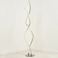 hofstein Lampadaires Et Lampes Sur Pied|Lampadaire Henrichemont LED Chrome, Nickel mat, 1 lumière
