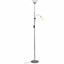 Luminaires Brilliant Éclairage Led|Lampadaire à vasque Brilliant Spari LED Argenté, 1 lumière