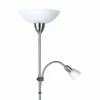 Luminaires Brilliant Lampadaires Et Lampes Sur Pied|Lampadaire à vasque Brilliant Darlington Blanc, 2 lumières