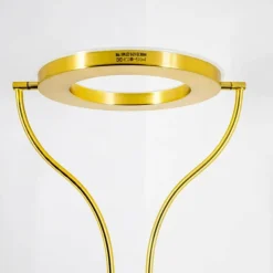 hofstein Éclairage Led|Lampadaire à vasque Donna LED Laiton, 2 lumières