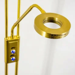 hofstein Éclairage Led|Lampadaire à vasque Donna LED Laiton, 2 lumières