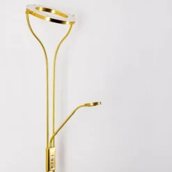 hofstein Éclairage Led|Lampadaire à vasque Donna LED Laiton, 2 lumières