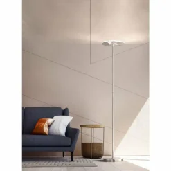 Luminaires Fischer & Honsel Éclairage Led|Lampadaire à vasque Fischer & Honsel Dent LED Nickel mat, 1 lumière