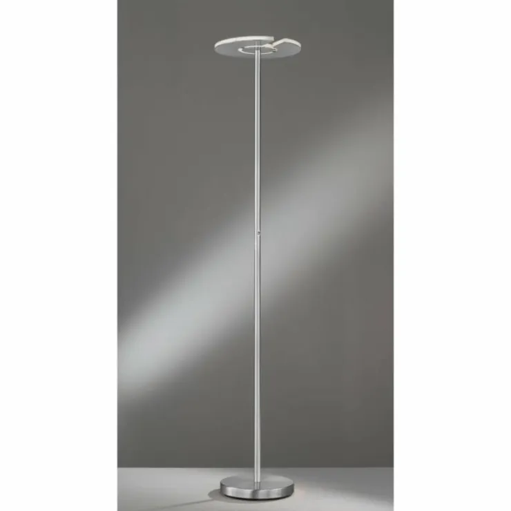 Luminaires Fischer & Honsel Éclairage Led|Lampadaire à vasque Fischer & Honsel Dent LED Nickel mat, 1 lumière