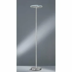 Luminaires Fischer & Honsel Éclairage Led|Lampadaire à vasque Fischer & Honsel Dent LED Nickel mat, 1 lumière