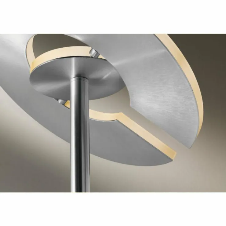 Luminaires Fischer & Honsel Éclairage Led|Lampadaire à vasque Fischer & Honsel Dent LED Nickel mat, 1 lumière