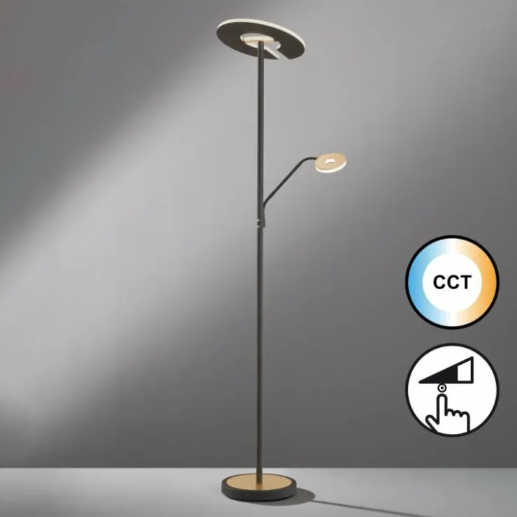 Luminaires Fischer & Honsel Éclairage Led|Lampadaire à vasque Fischer & Honsel Dent LED Noir, 1 lumière
