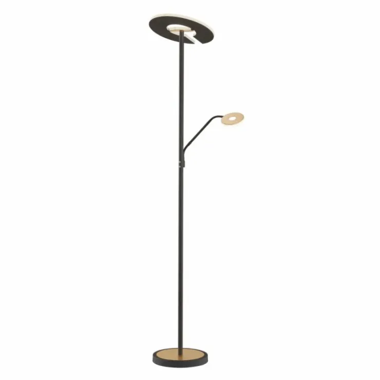 Luminaires Fischer & Honsel Éclairage Led|Lampadaire à vasque Fischer & Honsel Dent LED Noir, 1 lumière