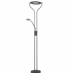 Luminaires Fischer & Honsel Éclairage Led|Lampadaire à vasque Fischer & Honsel Davos LED Noir, 1 lumière