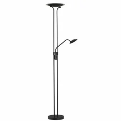 Luminaires Fischer & Honsel Éclairage Led|Lampadaire à vasque Fischer & Honsel Tallri LED Noir, 1 lumière