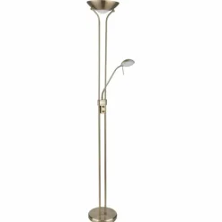 Luminaires Globo Lighting Éclairage Led|Lampadaire à vasque Globo LEONAS LED Vieux laiton, 1 lumière