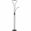 Luminaires Globo Lighting Éclairage Led|Lampadaire à vasque Globo EBRO LED Noir, 1 lumière