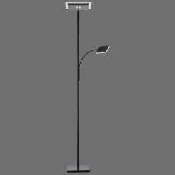 Luminaires Leuchten Direkt Éclairage Led|Lampadaire à vasque Leuchten-Direkt HANS LED Noir, 2 lumières