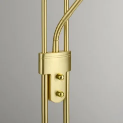 Luminaires Leuchten Direkt Lampadaires Et Lampes Sur Pied|Lampadaire à vasque Leuchten-Direkt ZAHARA LED Laiton, 2 lumières