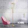 Luminaires Leuchten Direkt Lampadaires Et Lampes Sur Pied|Lampadaire à vasque Leuchten-Direkt HELIA LED Laiton, 3 lumières