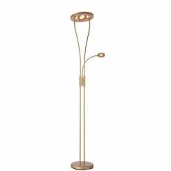 Luminaires Leuchten Direkt Lampadaires Et Lampes Sur Pied|Lampadaire à vasque Leuchten-Direkt HELIA LED Laiton, 3 lumières