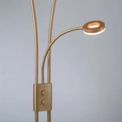 Luminaires Leuchten Direkt Lampadaires Et Lampes Sur Pied|Lampadaire à vasque Leuchten-Direkt HELIA LED Laiton, 3 lumières