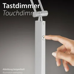Luminaires Paul Neuhaus Éclairage Led|Lampadaire à vasque Paul Neuhaus TROJA LED Laiton, 1 lumière