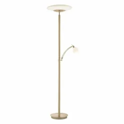 Luminaires Paul Neuhaus Éclairage Led|Lampadaire à vasque Paul Neuhaus TROJA LED Laiton, 1 lumière