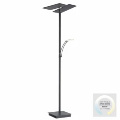 Luminaires Paul Neuhaus Éclairage Led|Lampadaire à vasque Paul Neuhaus ARTUR LED Anthracite, 1 lumière