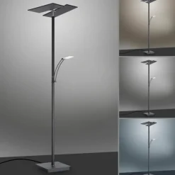 Luminaires Paul Neuhaus Éclairage Led|Lampadaire à vasque Paul Neuhaus ARTUR LED Anthracite, 1 lumière