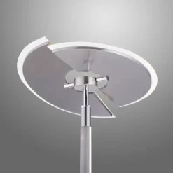 Luminaires Paul Neuhaus Lampadaires Et Lampes Sur Pied|Lampadaire à vasque Paul Neuhaus PURE-MUTIL LED Acier brossé, 2 lumières