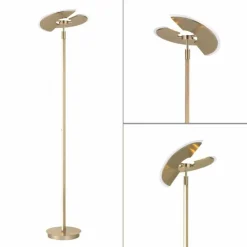 Luminaires Paul Neuhaus Éclairage Led|Lampadaire à vasque Paul Neuhaus PURE-MUTIL LED Laiton, 2 lumières