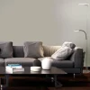 Luminaires Steinhauer Éclairage Led|Lampadaire à vasque Steinhauer Turound LED Acier brossé, 2 lumières