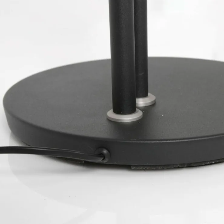 Luminaires Steinhauer Lampadaires Et Lampes Sur Pied|Lampadaire à vasque Steinhauer Turound LED Noir, 2 lumières