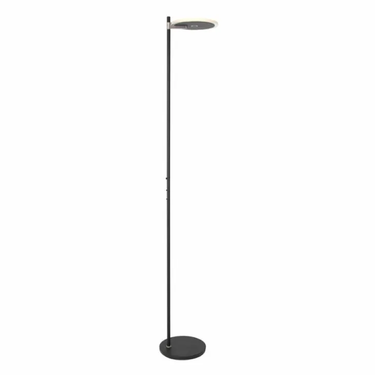 Luminaires Steinhauer Lampadaires Et Lampes Sur Pied|Lampadaire à vasque Steinhauer Turound LED Noir, 1 lumière