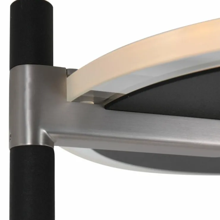 Luminaires Steinhauer Lampadaires Et Lampes Sur Pied|Lampadaire à vasque Steinhauer Turound LED Noir, 1 lumière