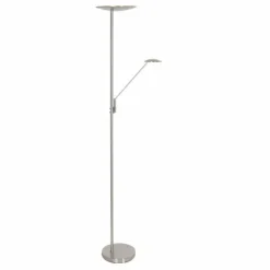 Luminaires Steinhauer Éclairage Led|Lampadaire à vasque Steinhauer Daphne LED Acier brossé, 2 lumières