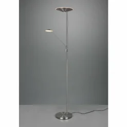 Luminaires Trio Lampadaires Et Lampes Sur Pied|Lampadaire à vasque Trio Brantford LED Nickel mat, 1 lumière