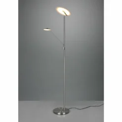 Luminaires Trio Lampadaires Et Lampes Sur Pied|Lampadaire à vasque Trio Brantford LED Nickel mat, 1 lumière