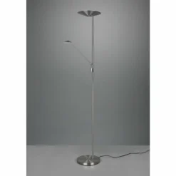 Luminaires Trio Lampadaires Et Lampes Sur Pied|Lampadaire à vasque Trio Brantford LED Nickel mat, 1 lumière