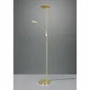 Luminaires Trio Éclairage Led|Lampadaire à vasque Trio Brantford LED Laiton, 1 lumière