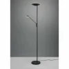 Luminaires Trio Éclairage Led|Lampadaire à vasque Trio Brantford LED Noir, 1 lumière