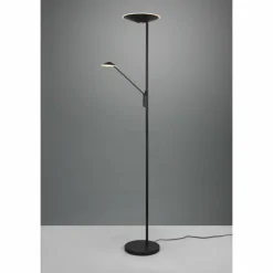 Luminaires Trio Éclairage Led|Lampadaire à vasque Trio Brantford LED Noir, 1 lumière