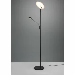 Luminaires Trio Éclairage Led|Lampadaire à vasque Trio Brantford LED Noir, 1 lumière