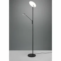 Luminaires Trio Éclairage Led|Lampadaire à vasque Trio Brantford LED Noir, 1 lumière