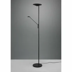 Luminaires Trio Éclairage Led|Lampadaire à vasque Trio Brantford LED Noir, 1 lumière