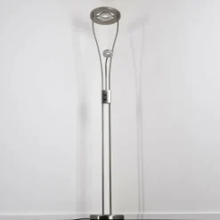 hofstein Éclairage Led|Lampadaire à vasque Watino LED Nickel mat, 3 lumières
