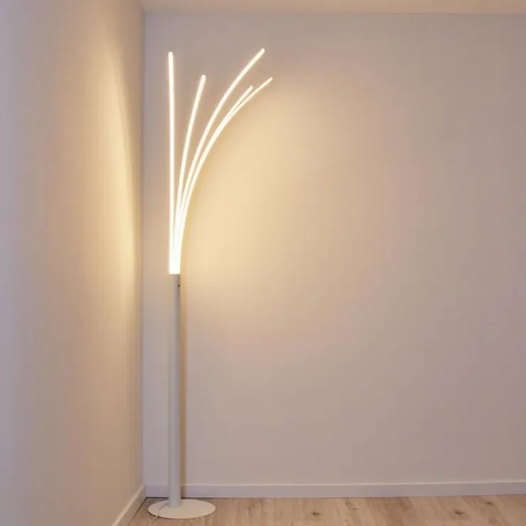 hofstein Lampadaires Et Lampes Sur Pied|Lampadaire Bakersfield LED Blanc, 1 lumière