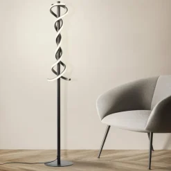 Luminaires Brilliant Éclairage Led|Lampadaire Brilliant Amalie LED Noir, 1 lumière