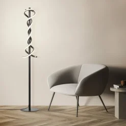 Luminaires Brilliant Éclairage Led|Lampadaire Brilliant Amalie LED Noir, 1 lumière