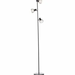 Luminaires Brilliant Lampadaires Et Lampes Sur Pied|Lampadaire Brilliant-Leuchten Blacky Noir, 3 lumières